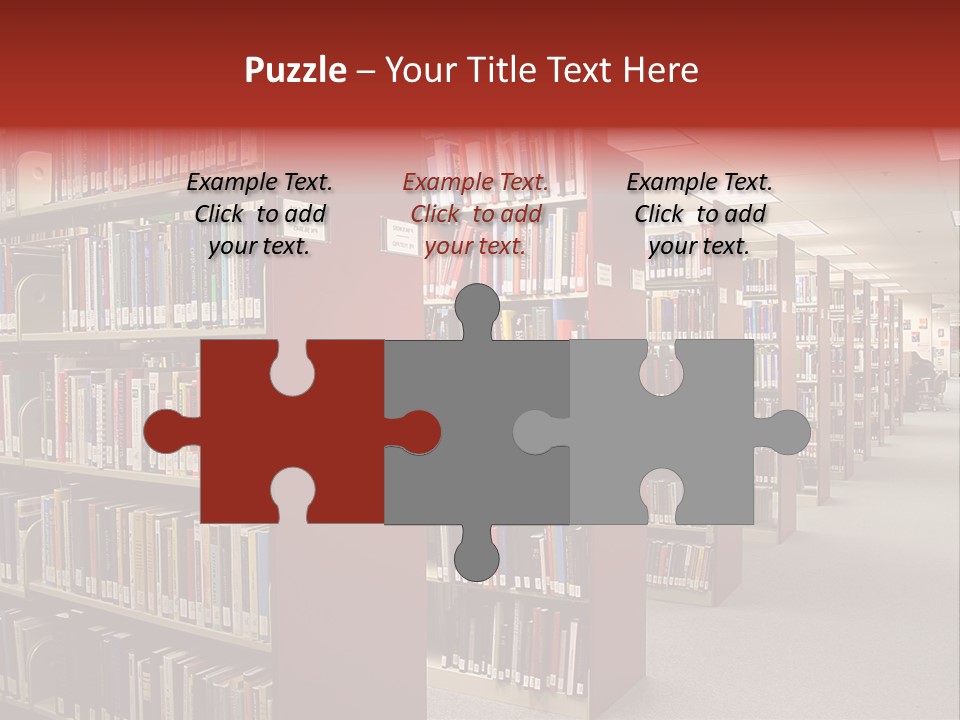 Library Bookstore Bookstall PowerPoint Template