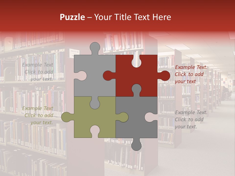 Library Bookstore Bookstall PowerPoint Template