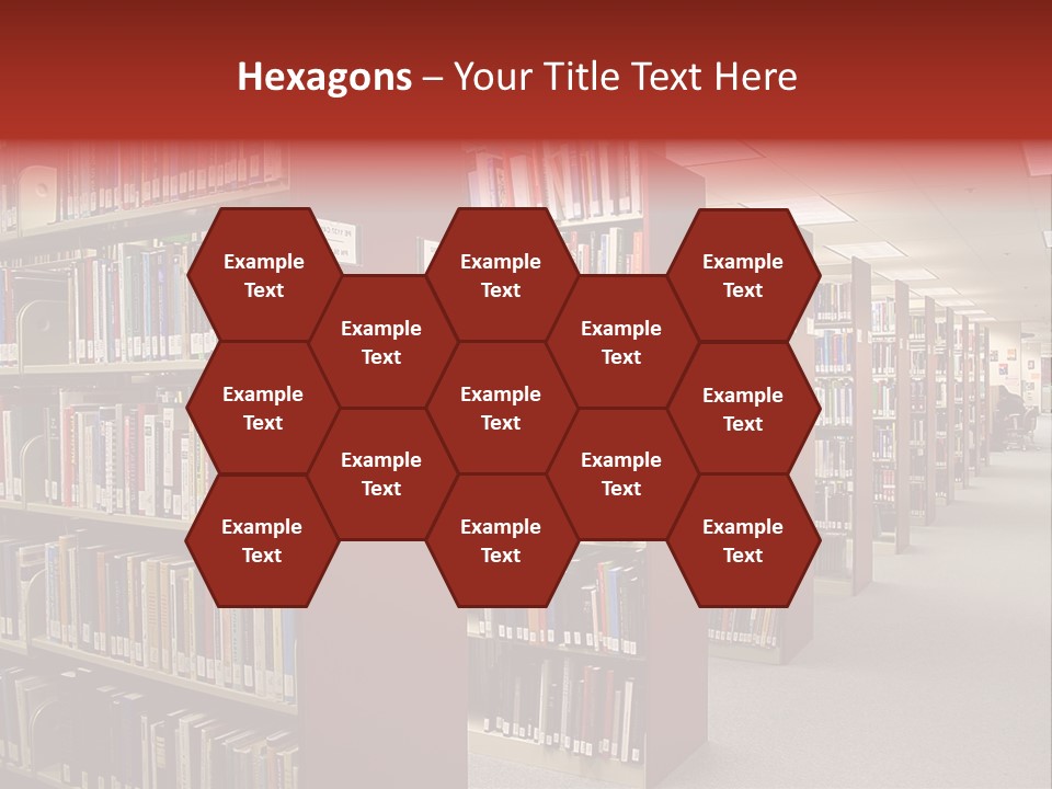 Library Bookstore Bookstall PowerPoint Template