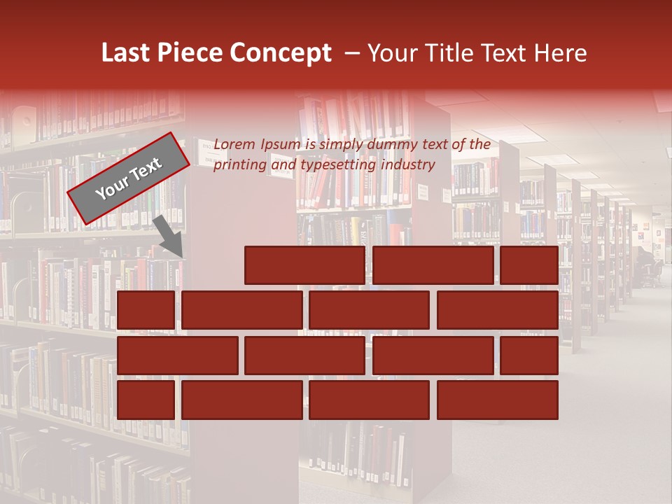 Library Bookstore Bookstall PowerPoint Template
