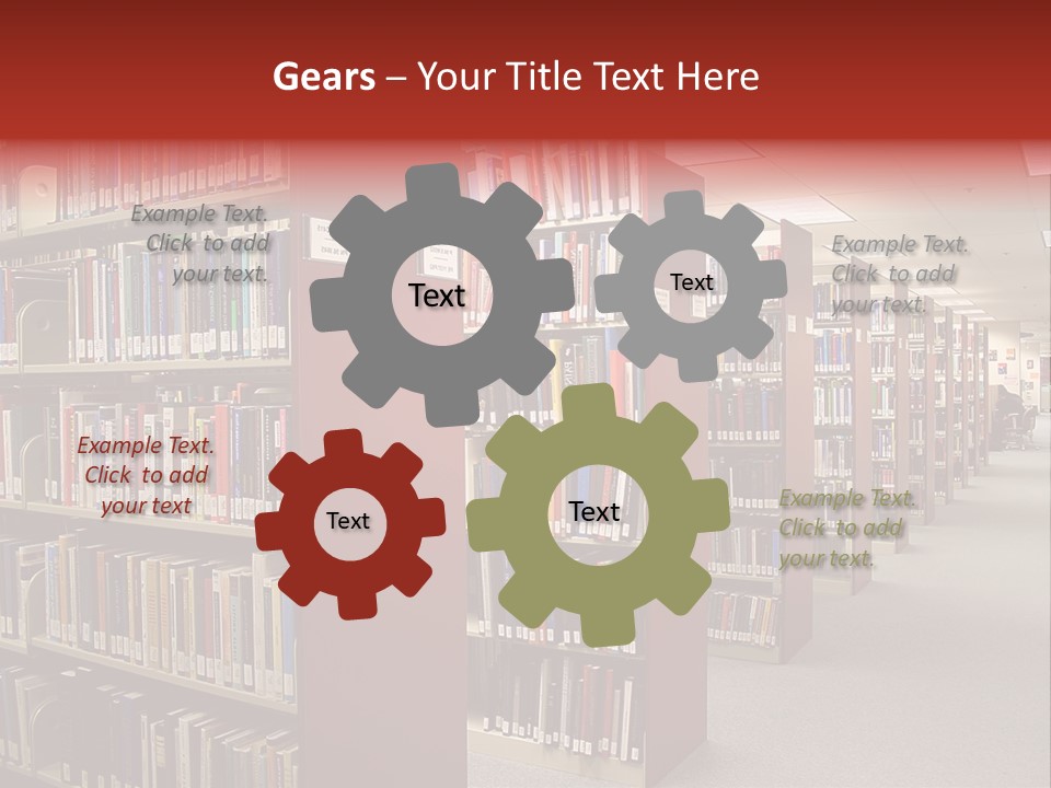 Library Bookstore Bookstall PowerPoint Template