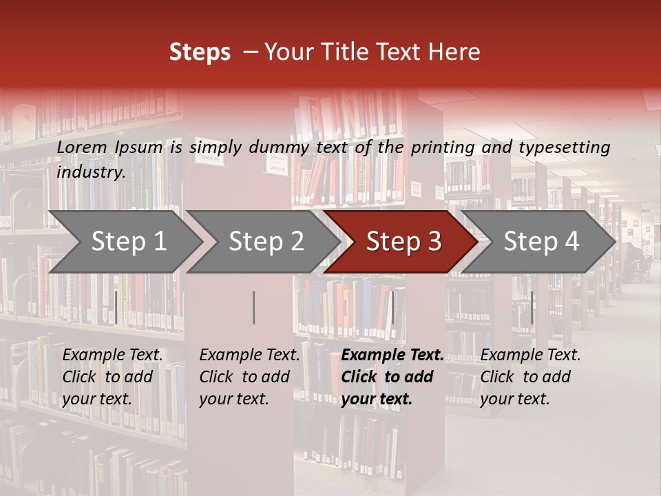 Library Bookstore Bookstall PowerPoint Template