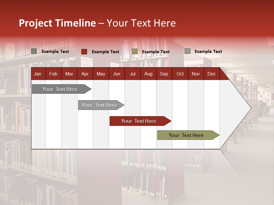 Library Bookstore Bookstall PowerPoint Template