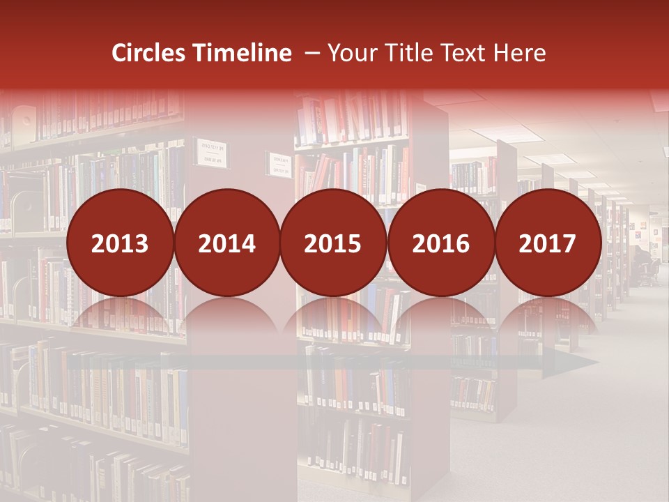 Library Bookstore Bookstall PowerPoint Template