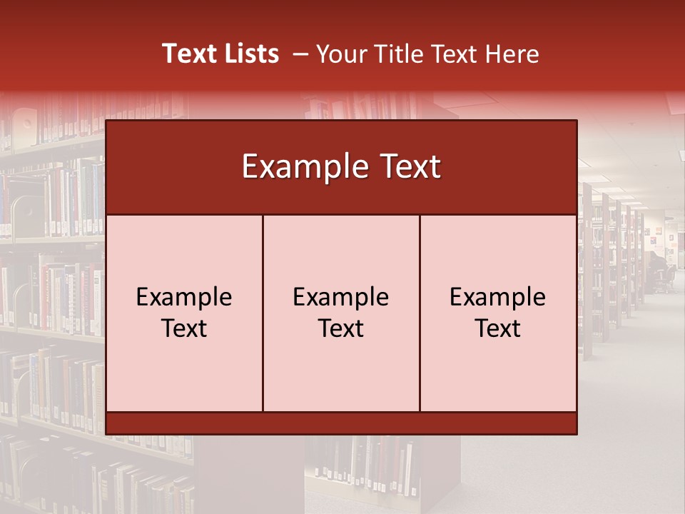 Library Bookstore Bookstall PowerPoint Template