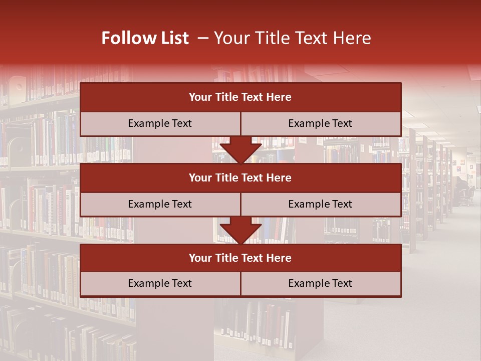 Library Bookstore Bookstall PowerPoint Template