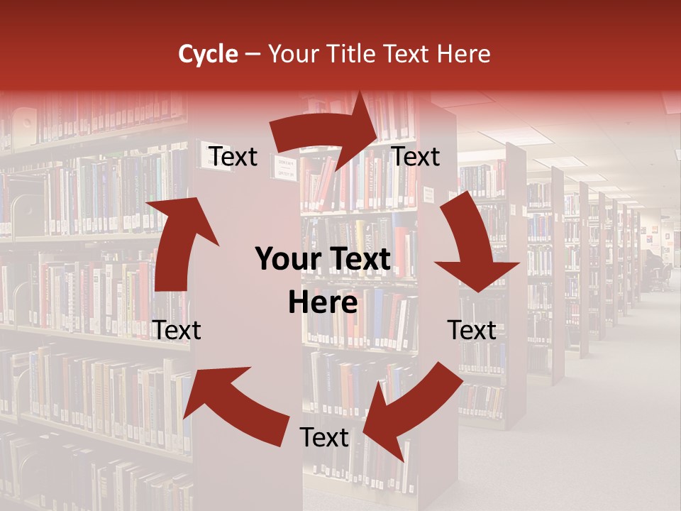 Library Bookstore Bookstall PowerPoint Template