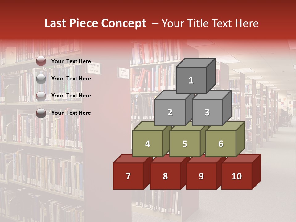 Library Bookstore Bookstall PowerPoint Template