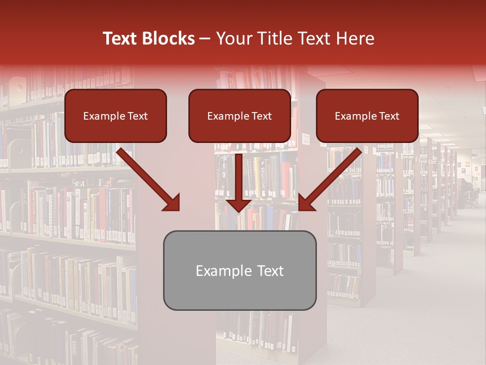 Library Bookstore Bookstall PowerPoint Template