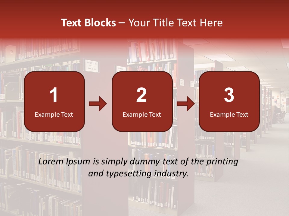 Library Bookstore Bookstall PowerPoint Template