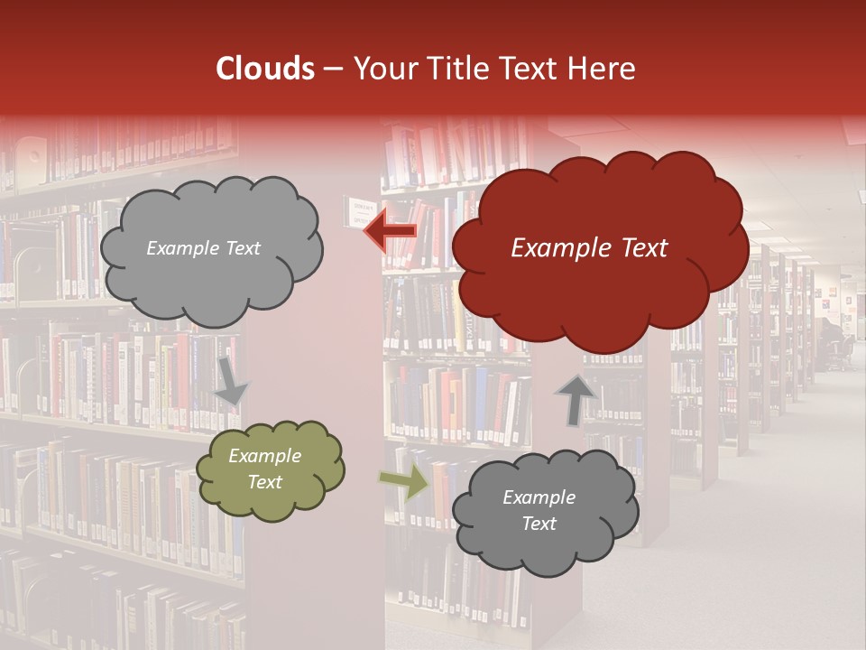 Library Bookstore Bookstall PowerPoint Template