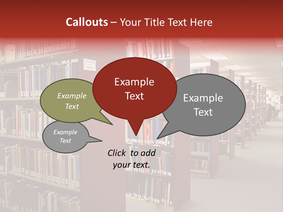 Library Bookstore Bookstall PowerPoint Template