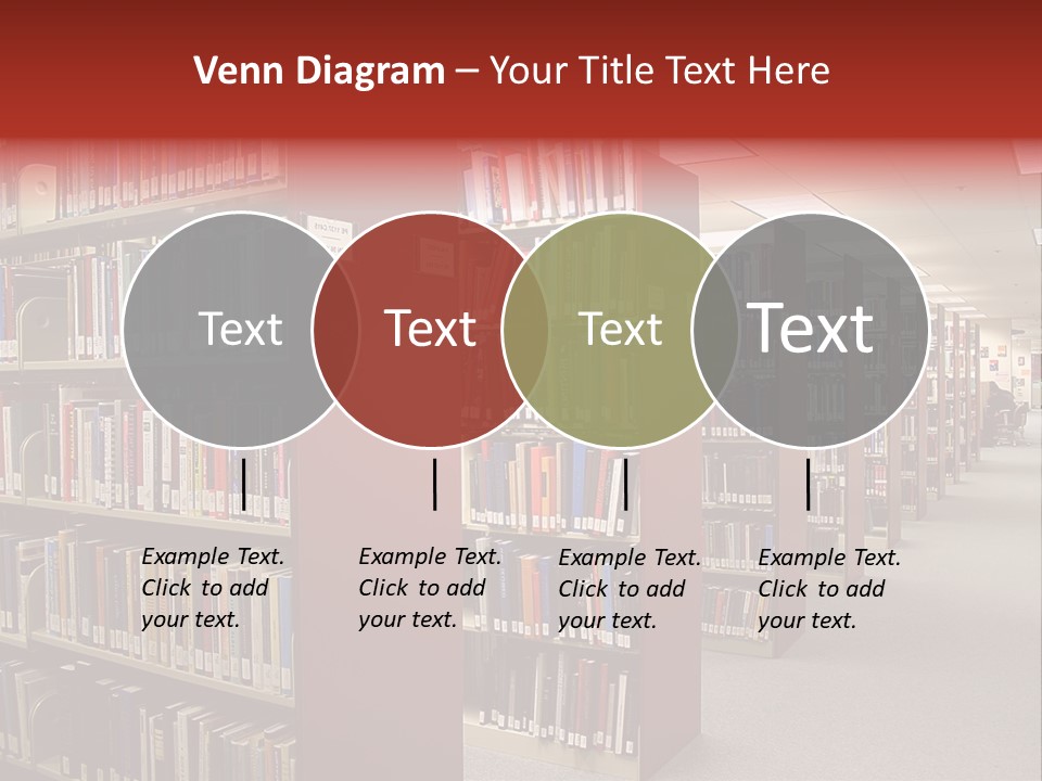 Library Bookstore Bookstall PowerPoint Template