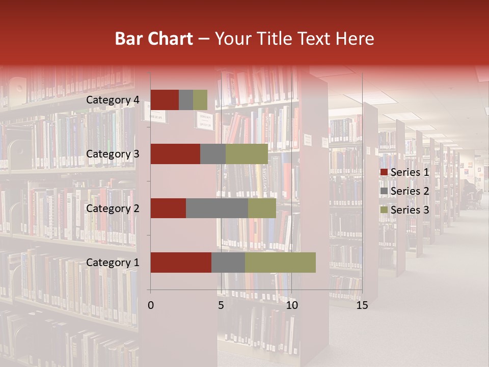 Library Bookstore Bookstall PowerPoint Template