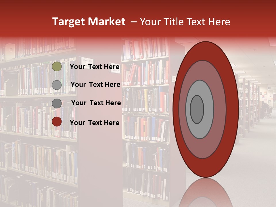 Library Bookstore Bookstall PowerPoint Template