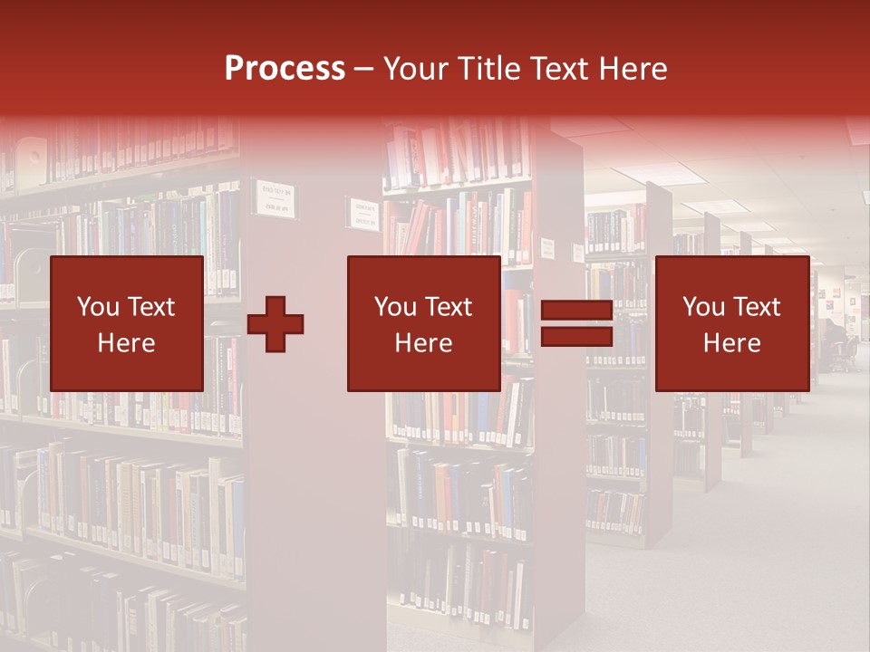 Library Bookstore Bookstall PowerPoint Template