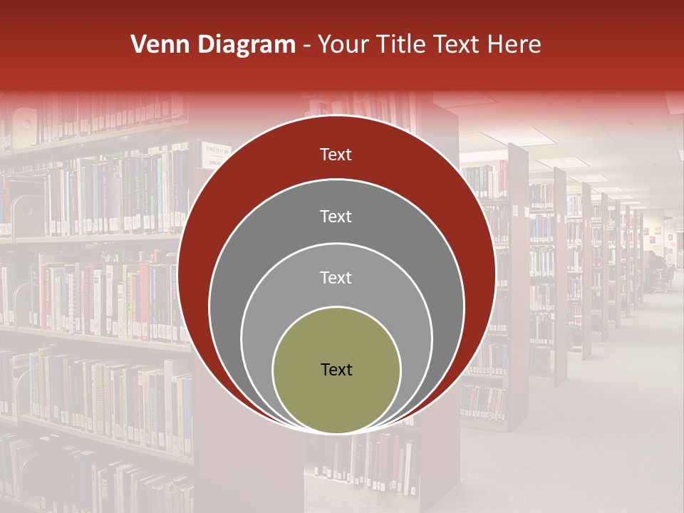 Library Bookstore Bookstall PowerPoint Template
