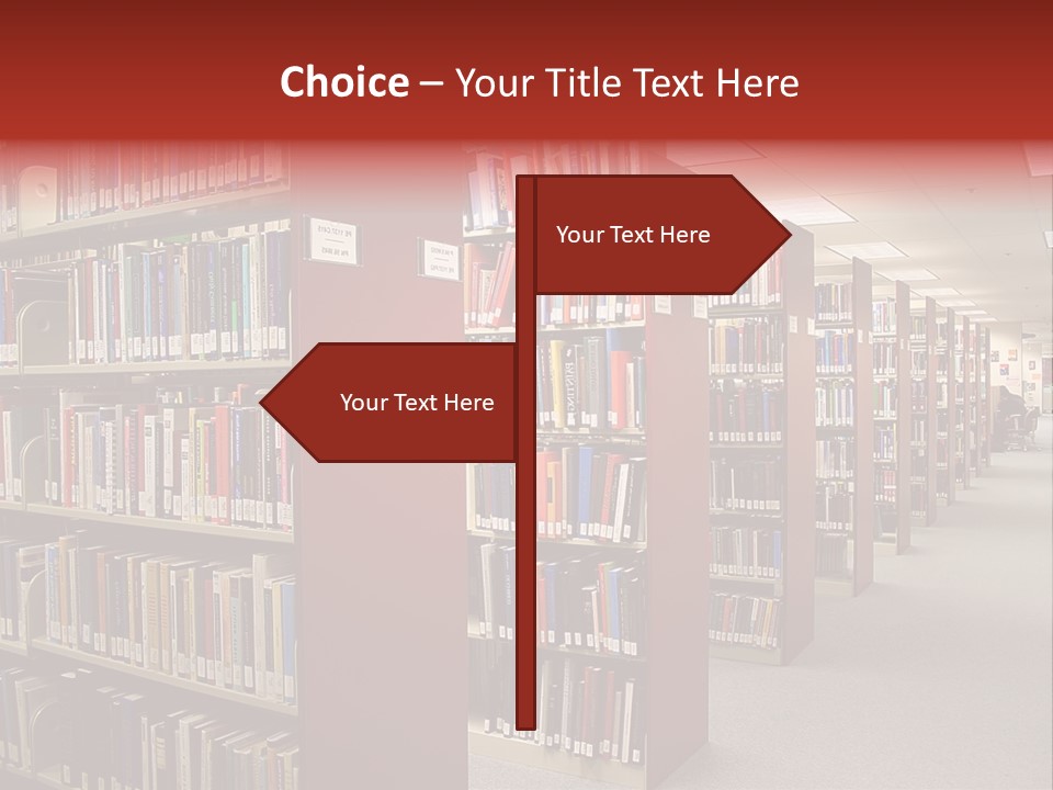 Library Bookstore Bookstall PowerPoint Template