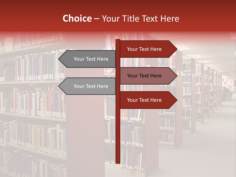 Library Bookstore Bookstall PowerPoint Template