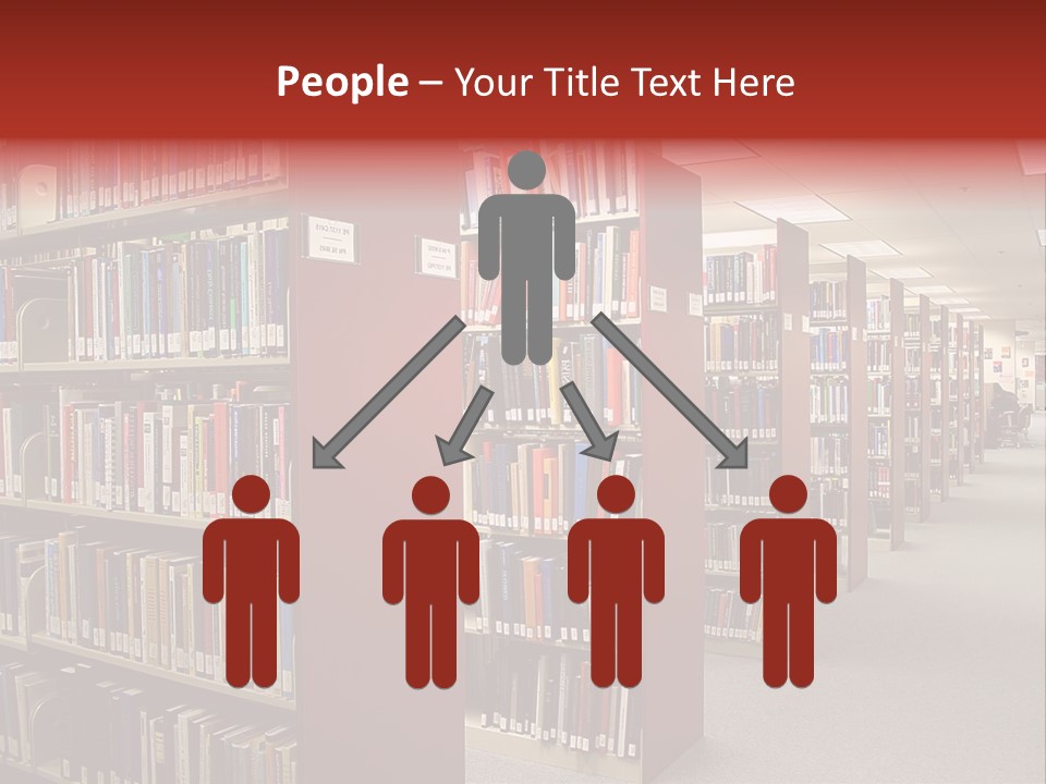 Library Bookstore Bookstall PowerPoint Template