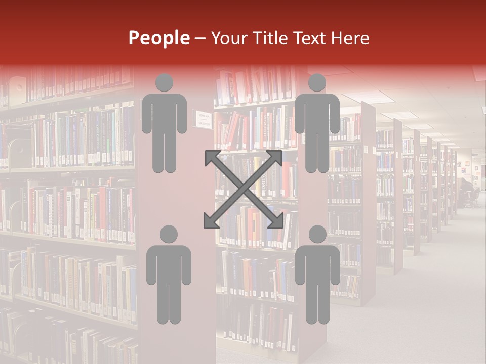 Library Bookstore Bookstall PowerPoint Template