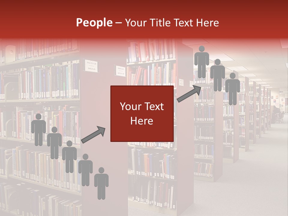 Library Bookstore Bookstall PowerPoint Template