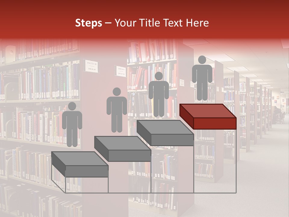 Library Bookstore Bookstall PowerPoint Template
