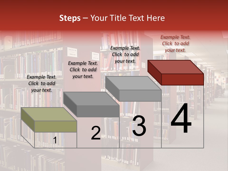 Library Bookstore Bookstall PowerPoint Template