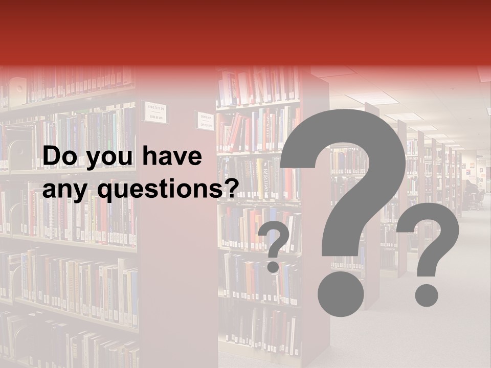 Library Bookstore Bookstall PowerPoint Template