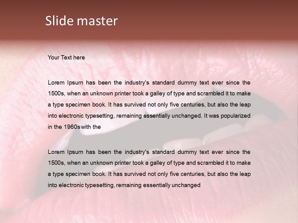 Flashy Luscious Women PowerPoint Template