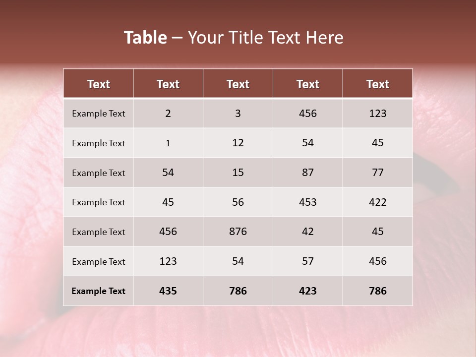 Flashy Luscious Women PowerPoint Template