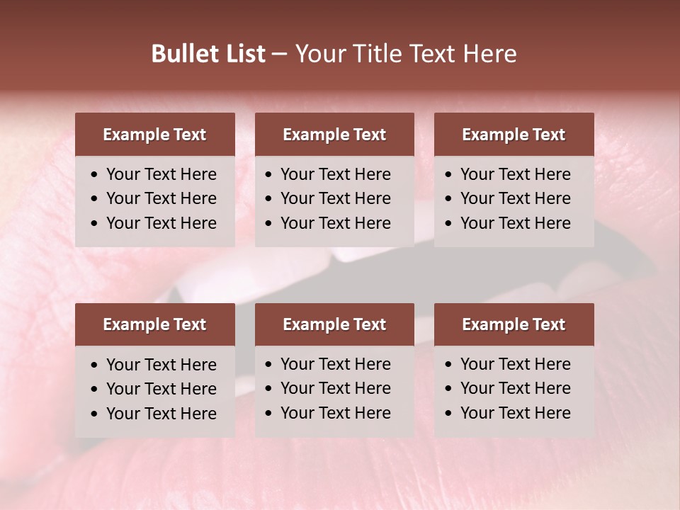 Flashy Luscious Women PowerPoint Template