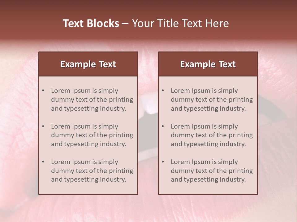 Flashy Luscious Women PowerPoint Template