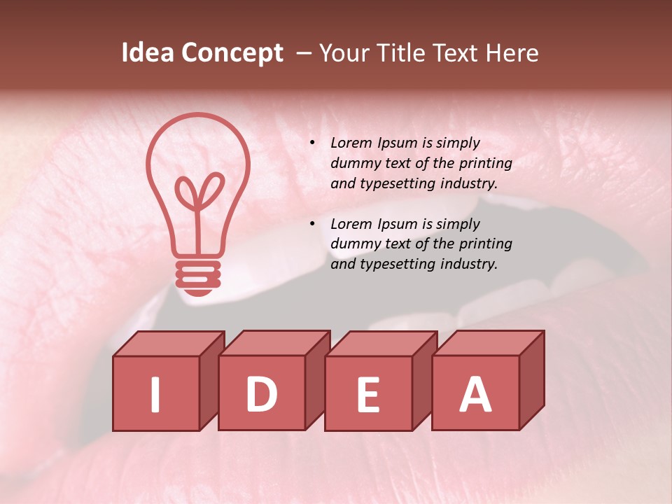 Flashy Luscious Women PowerPoint Template