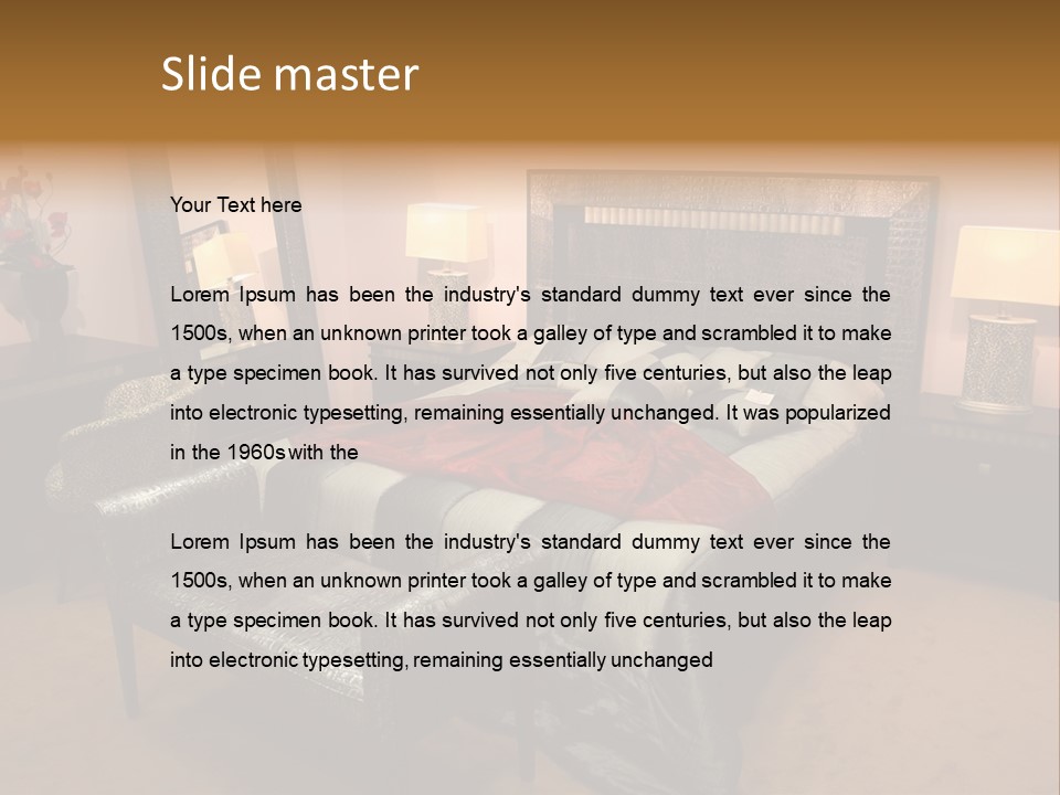 Decoration Lodging Home PowerPoint Template