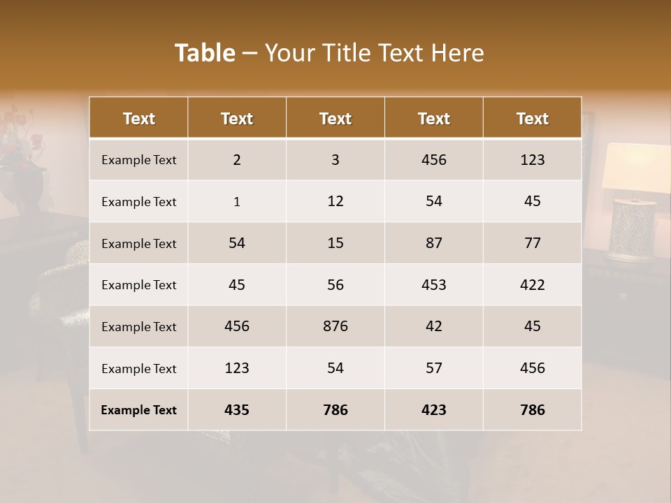 Decoration Lodging Home PowerPoint Template
