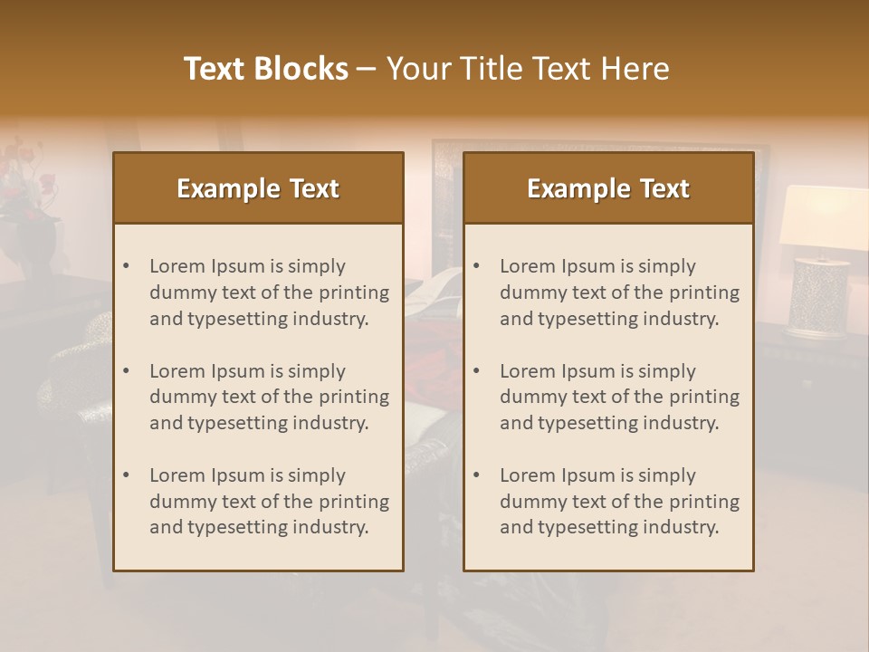 Decoration Lodging Home PowerPoint Template