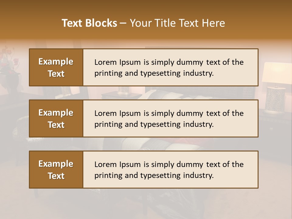 Decoration Lodging Home PowerPoint Template