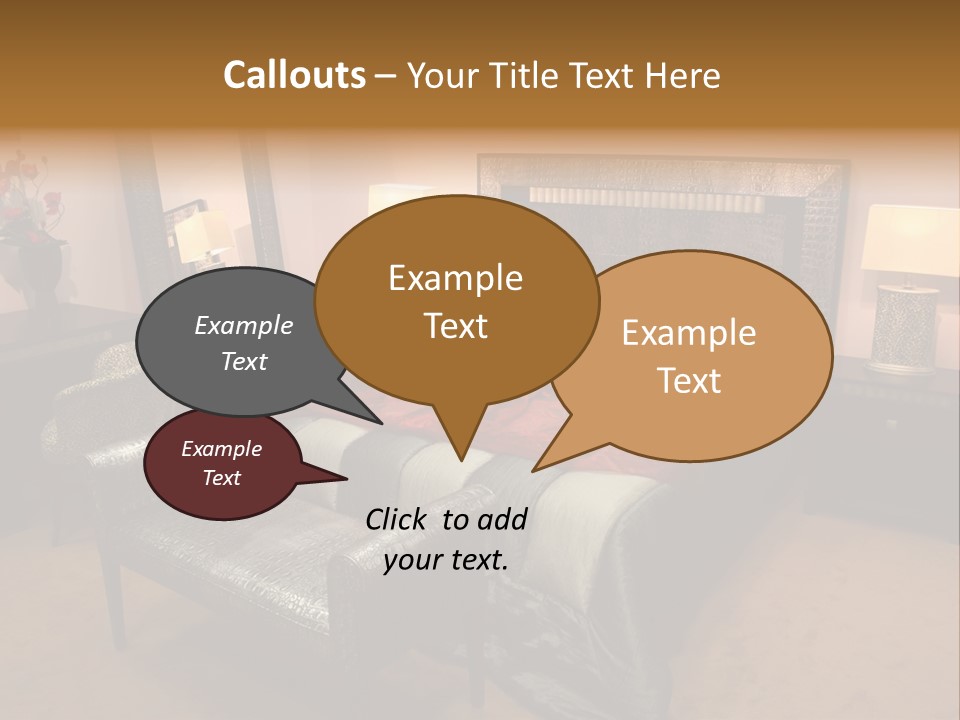 Decoration Lodging Home PowerPoint Template