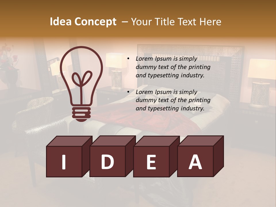 Decoration Lodging Home PowerPoint Template