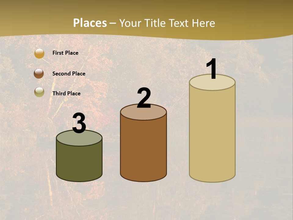 Woodlands Canada Peaceful PowerPoint Template