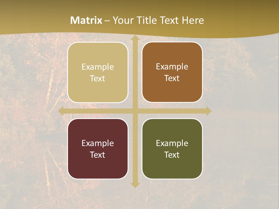Woodlands Canada Peaceful PowerPoint Template