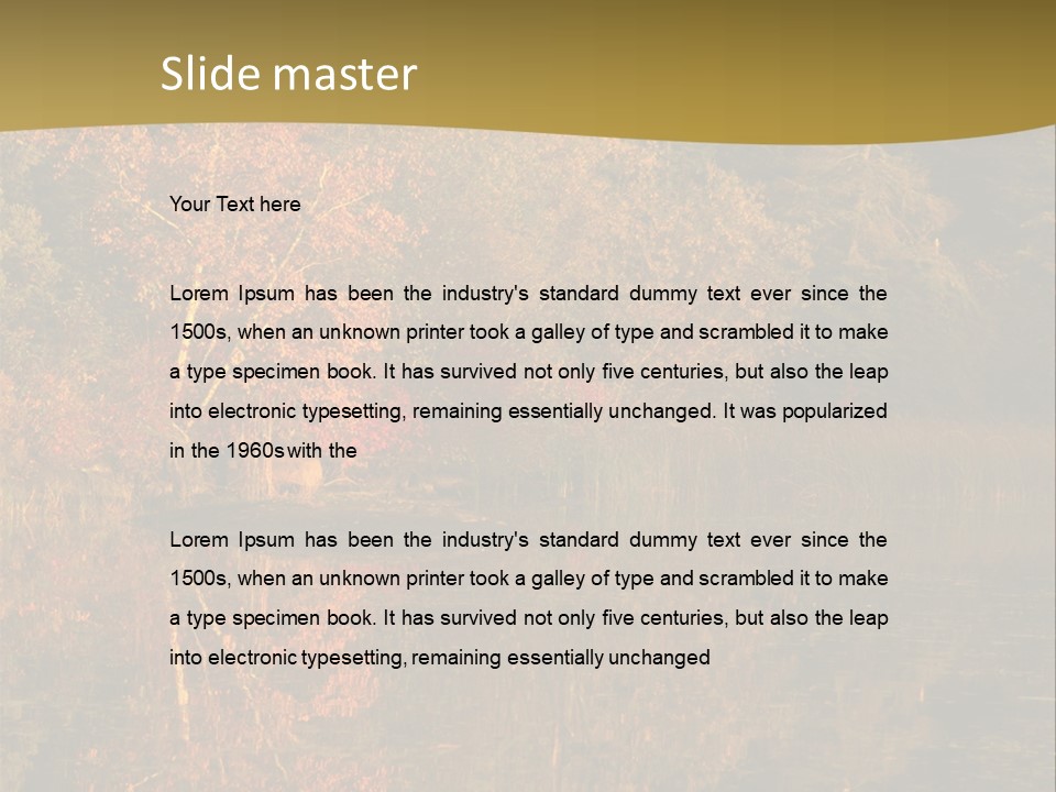 Woodlands Canada Peaceful PowerPoint Template