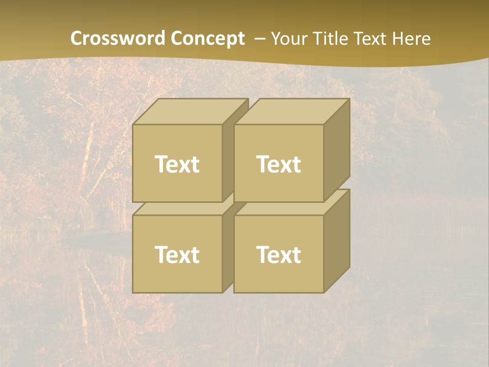 Woodlands Canada Peaceful PowerPoint Template