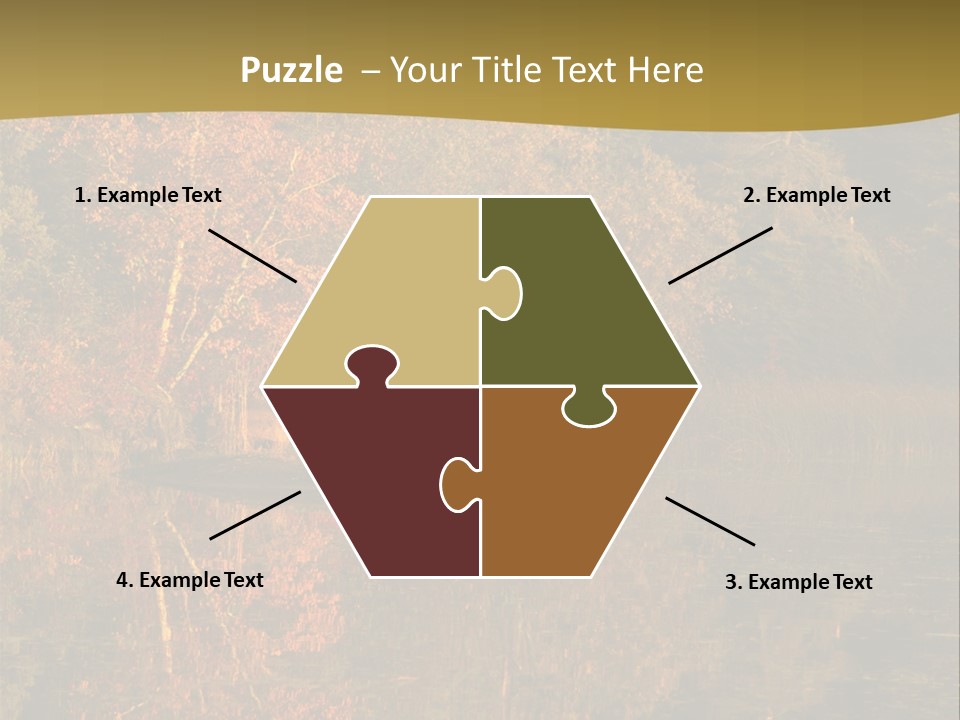 Woodlands Canada Peaceful PowerPoint Template