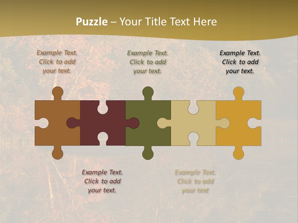 Woodlands Canada Peaceful PowerPoint Template