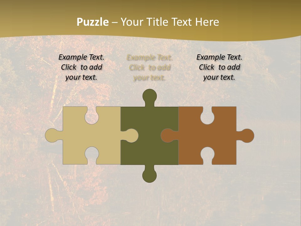 Woodlands Canada Peaceful PowerPoint Template