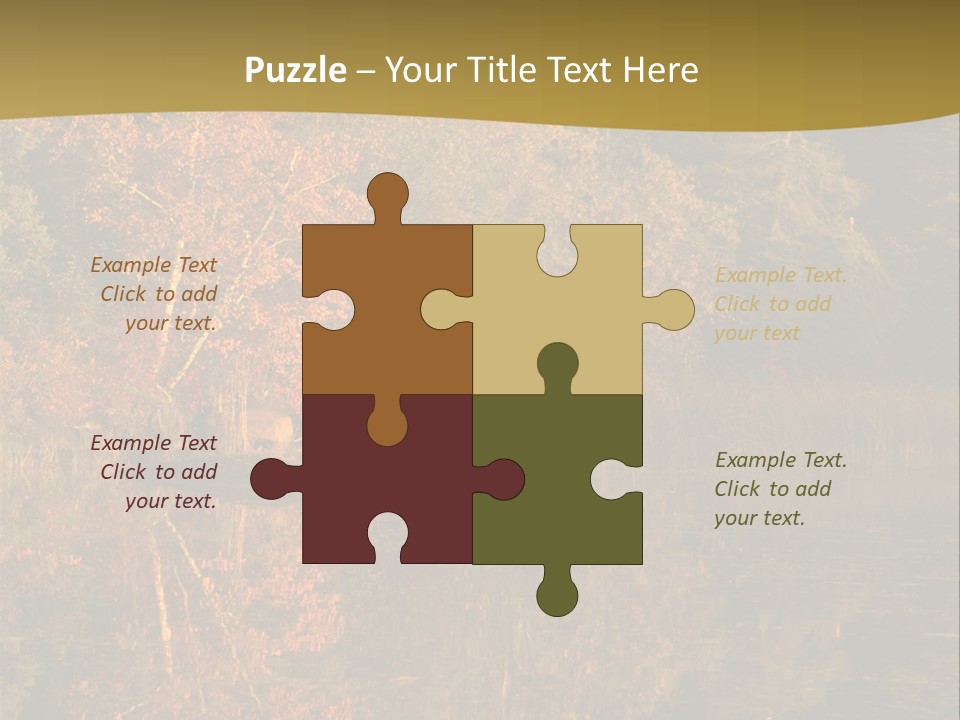 Woodlands Canada Peaceful PowerPoint Template