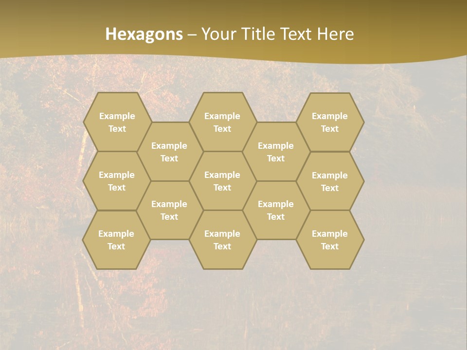 Woodlands Canada Peaceful PowerPoint Template