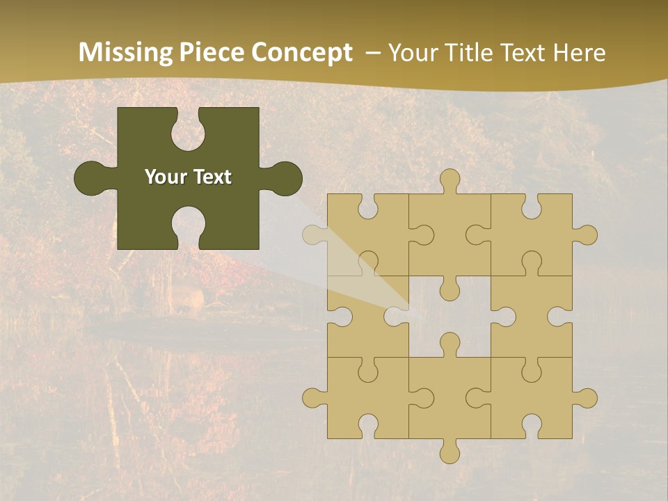 Woodlands Canada Peaceful PowerPoint Template